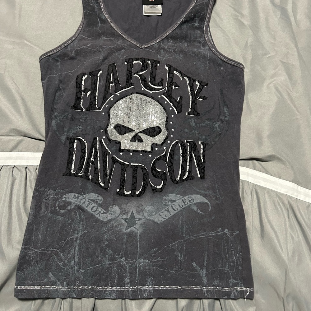 Harley-Davidson Gray Tank Top